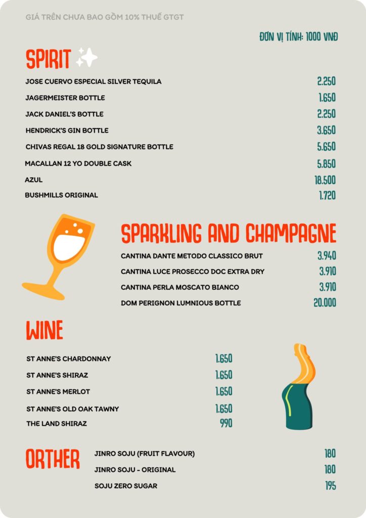 Menu Thực Đơn Quán Nhậu B40 Saigon (22)